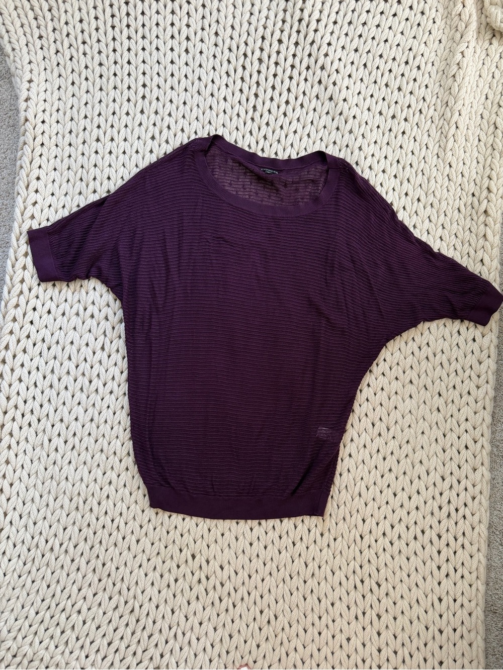 Express size large purple knit top